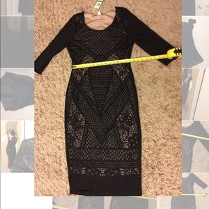 Bar III Black Mid Length Dress
